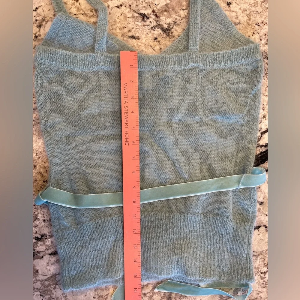 Vintage Banana Republic Soft Blue Mohair Knit Camisole - Picture 8 of 10